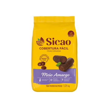 Cobertura Sicao Fácil Gotas Chocolate Meio Amargo 1,01kg