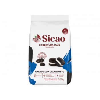 Cobertura Sicao Mais Gotas Chocolate Amargo com Cacau Preto 1,01kg