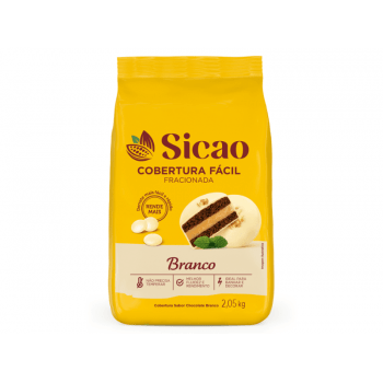 Cobertura Sicao Fácil Gotas Chocolate Branco 2,05kg