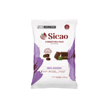 Cobertura Sicao Gotas Chocolate Meio Amargo 2,05kg 