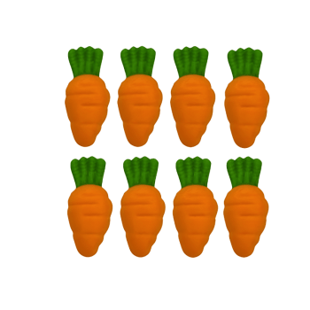 Biscuit Comestível Páscoa Cenoura c/ 8 unidades - Jady Confeitos 