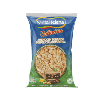 Amendoim Torrado e Despeliculado s/ Sal 500g - Santa Helena