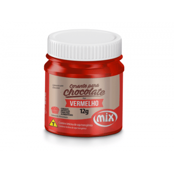 Corante Gel para Chocolate Vermelho 12g - Mix