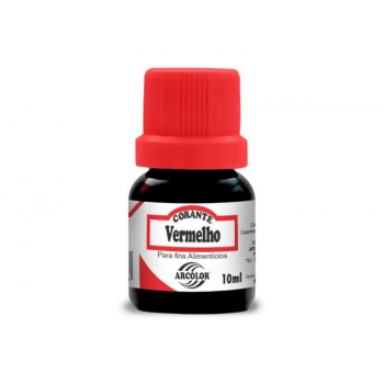 Corante Líquido Vermelho 10ml - Arcólor