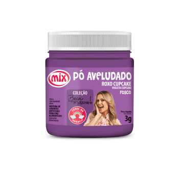 Corante em Pó Aveludado Beca Milano Roxo Cupcake 3g - Mix