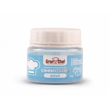 Corante Pó Lipossolúvel Candy Colors Azul 5g - Gran Chef