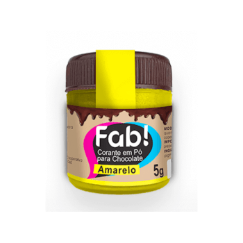 Corante em Pó para Chocolate Amarelo - Fab!