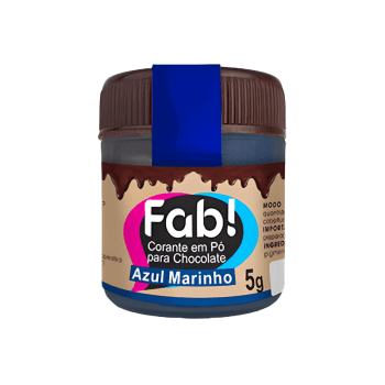 Corante em Pó para Chocolate Azul Marinho - Fab!
