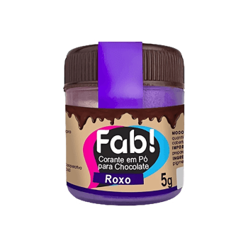 Corante em Pó para Chocolate Roxo - Fab!