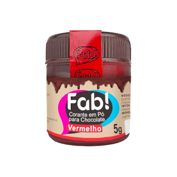 Corante em Pó para Chocolate Vermelho - Fab!