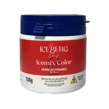 Corante em Pó Vermelho Morango 100g – Iceberg Corante em Pó Vermelho Morango 100g – Iceberg