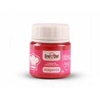 Corante Pó Lipossolúvel Magenta 5g - Gran Chef