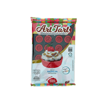 Base Pronta para Torta Circular Vermelha 4 cm c/ 24 unidades BT 88 - Art Tart