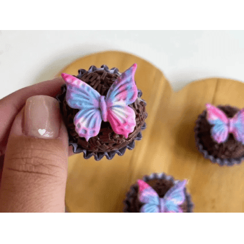 Biscuit Comestível Borboleta Tie Day c/ 6 unidades -  Meninas do Açúcar