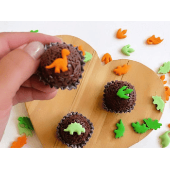 Biscuit Comestível Micro Dino c/ 20 unidades -  Meninas do Açúcar