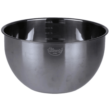 Bowl Multiuso Inox Preto 3,5L - Allonsy