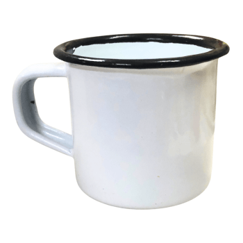 Caneca Esmalte Tradicional Branca 5 cm - Tuut