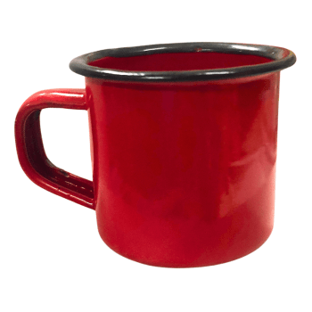 Caneca Esmalte Tradicional Vermelha 5 cm - Tuut