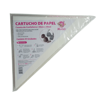Cartucho de Papel 30x30 cm c/ 25 unidades - Mago