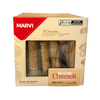 Casquinha Biju Cannoli 195g c/ 30 unidades - Marvi