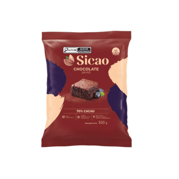Chocolate em Pó Sicao 70% 500g 