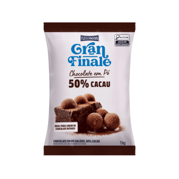 Chocolate em Pó Solúvel Gran Finale 50% Cacau 1kg - Fleischmann 