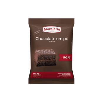 Chocolate em Pó Mavalério 50% Cacau 1,01kg 