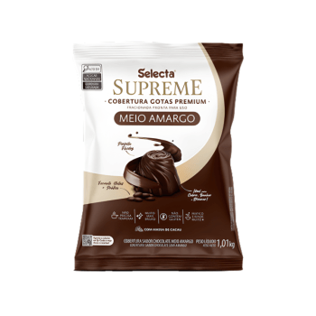 Cobertura Suprema Gotas Chocolate Meio Amargo 1,01kg - Mix