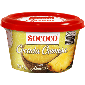Cocada Cremosa Abacaxi 335g - Sococo