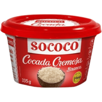 Cocada Cremosa Branca 335g - Sococo