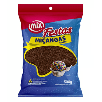 Confeito Miçanga Brigadeiro 500g - Mix