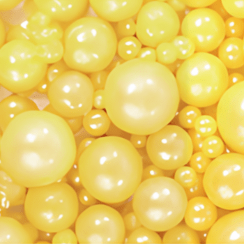 Confeito Pérolas Comestível Amarelo 100g - Allonsy 