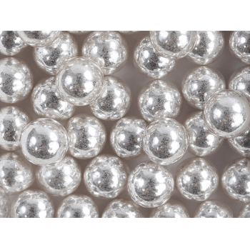 Confeito Pérolas Prata 10mm 100g - Allonsy 