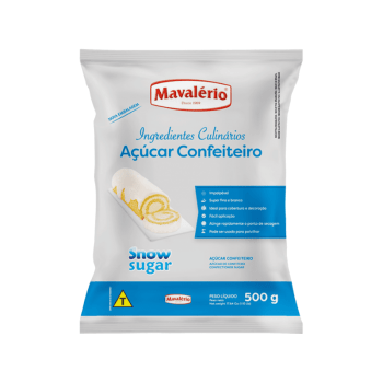Açúcar de Confeiteiro Snow Sugar 500g - Mavalério