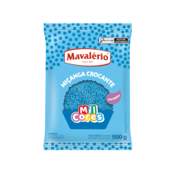 Confeito Miçanga N0 Azul 500g - Mavalério