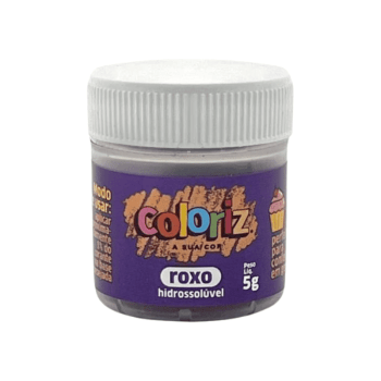 Corante em Pó Hidrossolúvel Roxo 5g Coloriz - Gran Chef