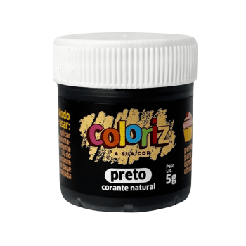 Corante em Pó Preto 5g Coloriz - Gran Chef