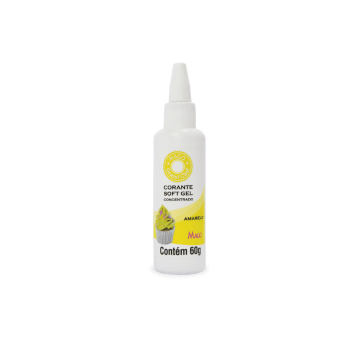 Corante Soft Gel Amarelo 60 ml - Mago   