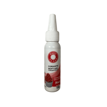 Corante Soft Gel Vermelho Brilho 15g - Mago