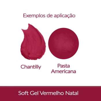 Corante Soft Gel Vermelho Natal 25g - Fab! 