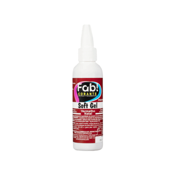 Corante Soft Gel Vermelho Natal 25g - Fab! 