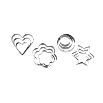 Cortador Inox Kit Diversos c/ 12 unidades  - Allonsy 