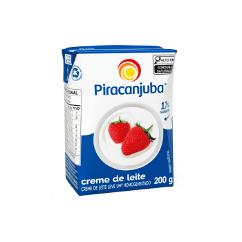 Creme de Leite 17% de Gordura 200ml  - Piracanjuba