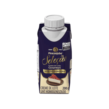 Creme de Leite 30% de Gordura Gourmet 200ml  - Piracanjuba