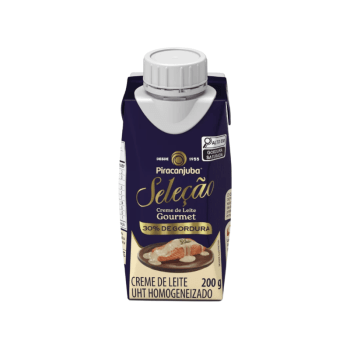Creme de Leite 30% de Gordura Gourmet 200ml - Piracanjuba