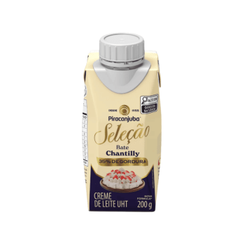 Creme de Leite Bate Chantilly 35% de Gordura 200ml - Piracanjuba