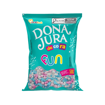Decora Fun Confeito Sweet Blue 50g - CacauFoods