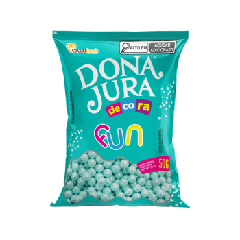 Decora Fun Pérola Blue Big 50g - CacauFoods