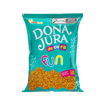 Decora Fun Sugar Gold 50g - CacauFoods