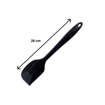 Espátula de Silicone Preta Curva Grande ES5 - Prime Chef 
